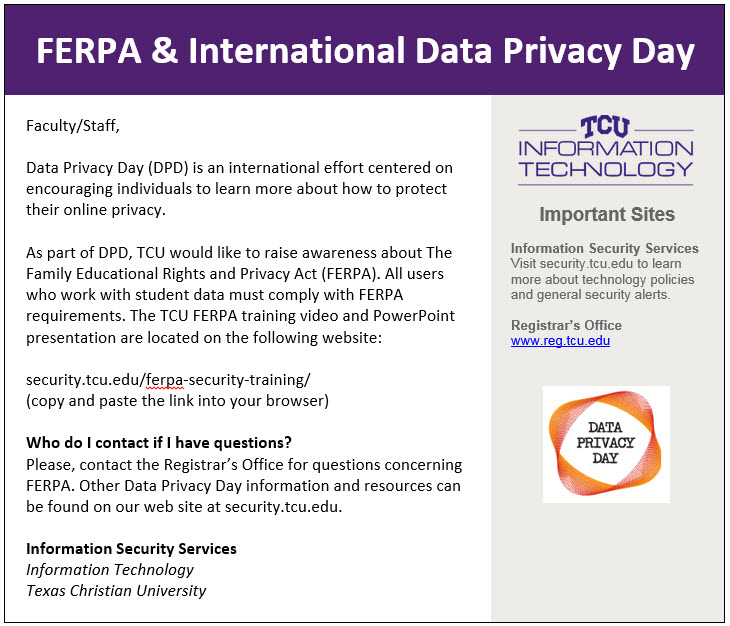FERPA email 2015